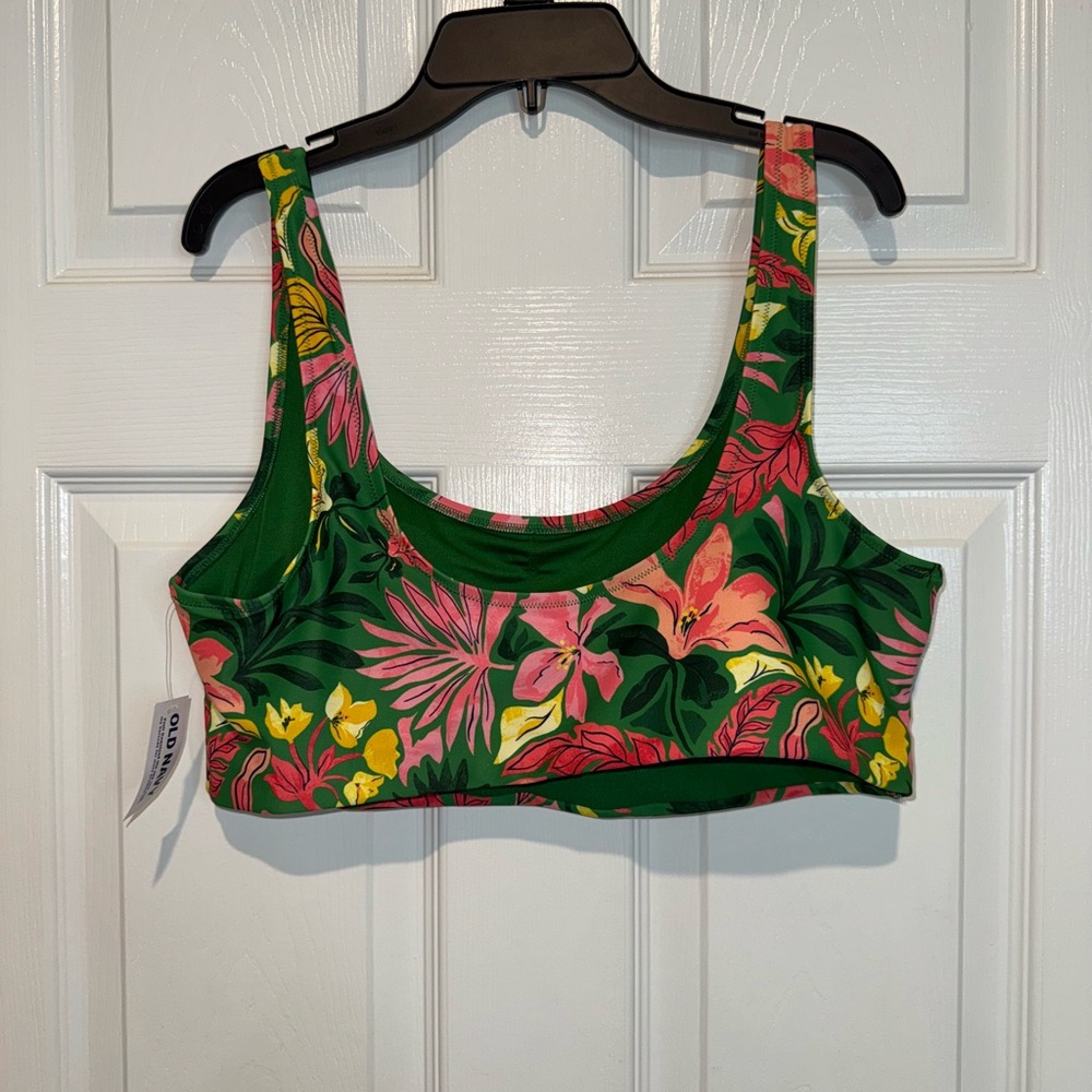 Old Navy Green Floral Bikini Set. NWT. Size L/XL - Picture 3 of 9